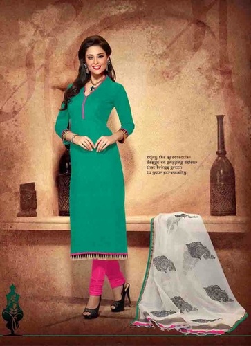 Chanderi Silk Suit