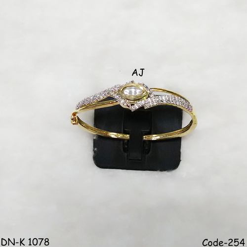 American Diamond Bracelet with Kundan