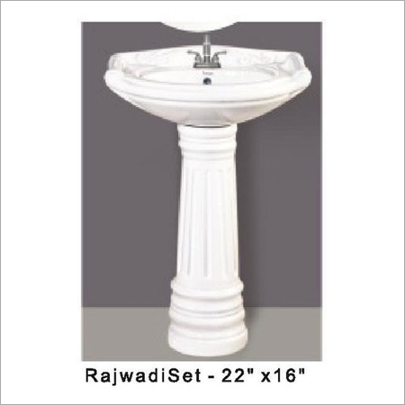 Rajwadi Set Pedestal Wash Basin 22