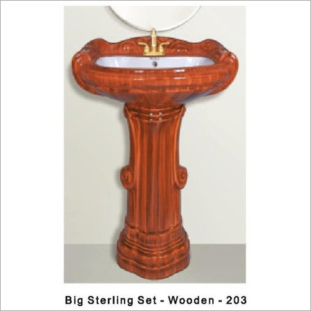 Brown Big Sterling Wooden Wash Basin 203