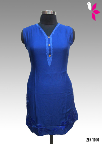 Rayon Embroidered Kurti