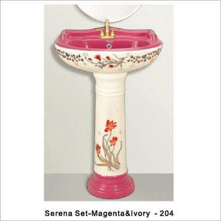 Serena Magenta & Ivory  Wash Basin