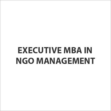 Executive MBA in NGO Management
