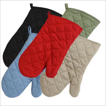 Solid Cotton Oven Mitt