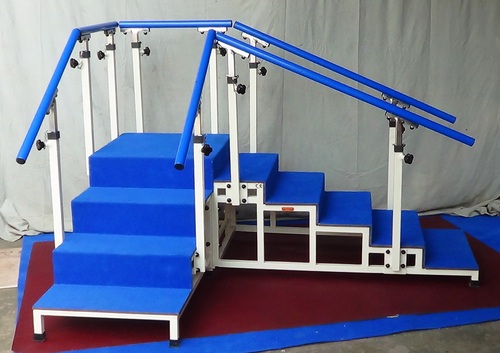 Steel Exercise Staircase With Tubular Base (Corner Type, 60Cm Wide):