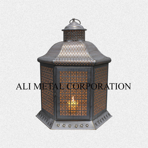 POWDERCOAT MOROCCAN LANTERN