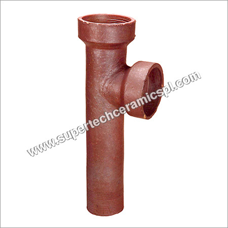 Cherry Red Glazed Sw Sewer Single T Pipe