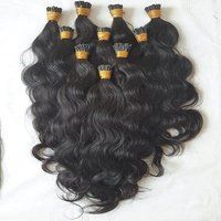 Natural Wavy Keratin Hair Extension Hair