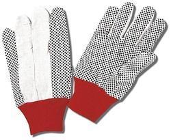 Polka Dotted Gloves - Cotton Polyester 20cm Red | Tough Tear-Resistant Hand Protection Moisture Retention