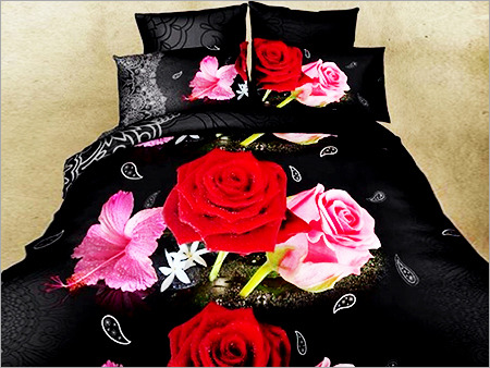 Black Printed Bed Sheets
