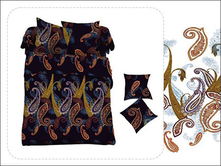 Black Print Duvet Bed Sheets