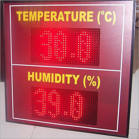 LED Temperature Humidity Display Board