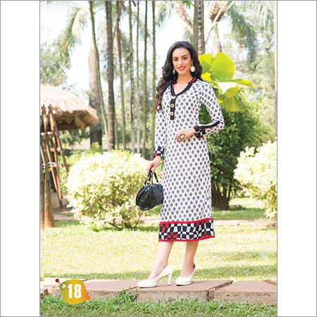 LONG GEORGETTE KURTI