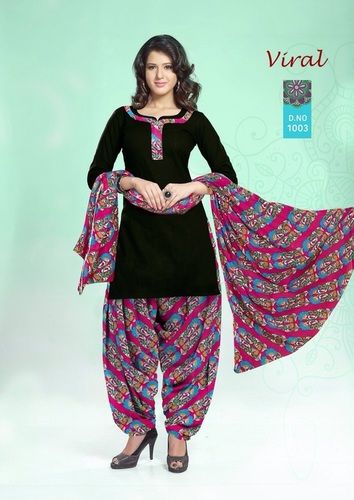 Black Indian Salwar Kameez Materials