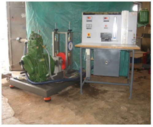 Petrol Engine test rig with Hydraulic loading