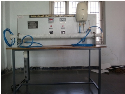 Parallel and Counter flow heat exchanger