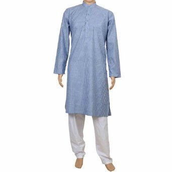 Men Knitted Kurta Pyjama Set