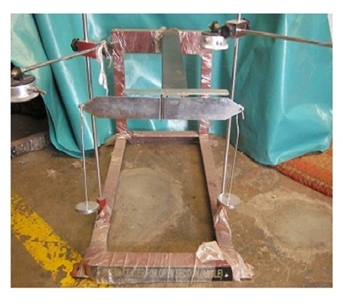 Shear center location for open section Angle