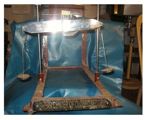 Shear center location for Closed section - D secti