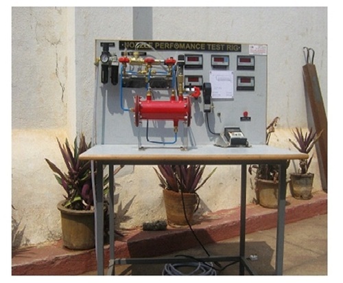 Nozzle performance test rig