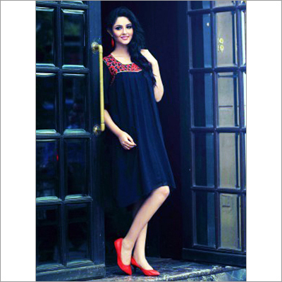 Blue Designer Georgette Tunic