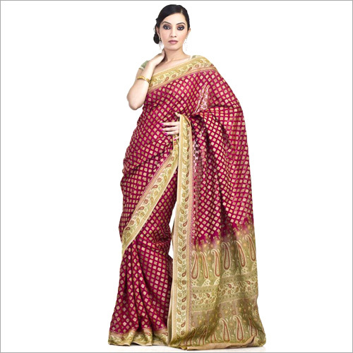Persian Red Woven Saree