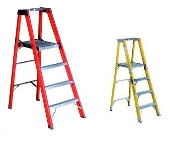 FRP PLATFORM LADDER