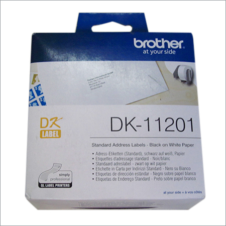 Standard Address Labels Black On White Paper