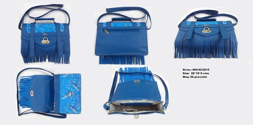 Blue Designer Cross Body Bag