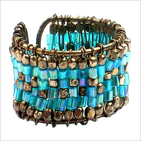 Handmade Beaded Stone Finger Rings