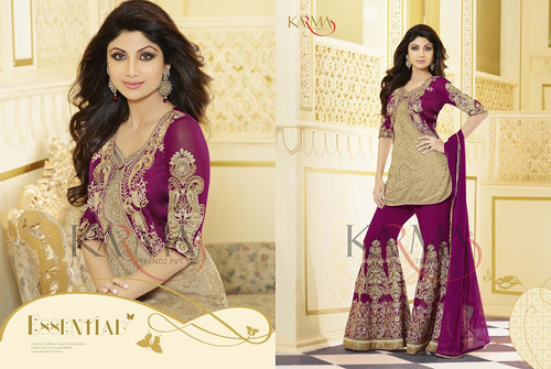 Purple Wedding Salwar Kameez