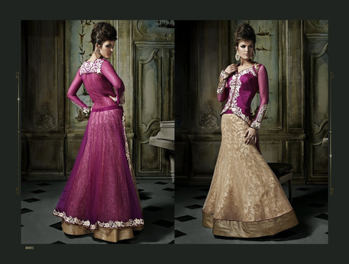 Pink And Golden Designer Ladies Suits
