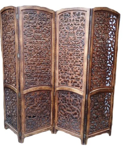 Handcrafted Wooden Folding Partition Screen / Room Divider
