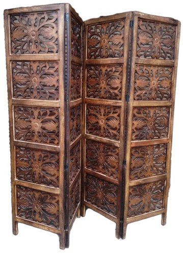 Aarsun Wooden Partition / Room Divider in Floral Pattern