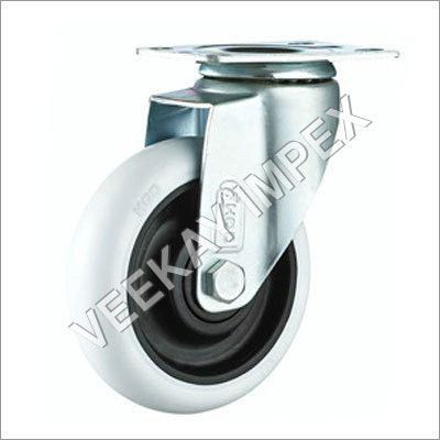 Light/Medium Duty PP White Caster Wheel