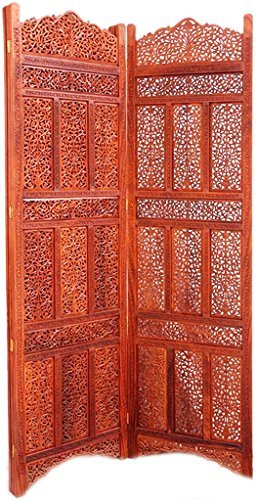 Hand Carved Sheesham Wood Partition Screen / Room Divider 124