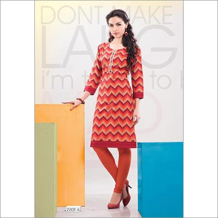 Cambric Cotton Low Range Liner Orange Kurti