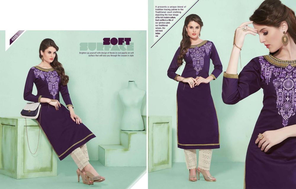 Fancy Neck Design Kurti