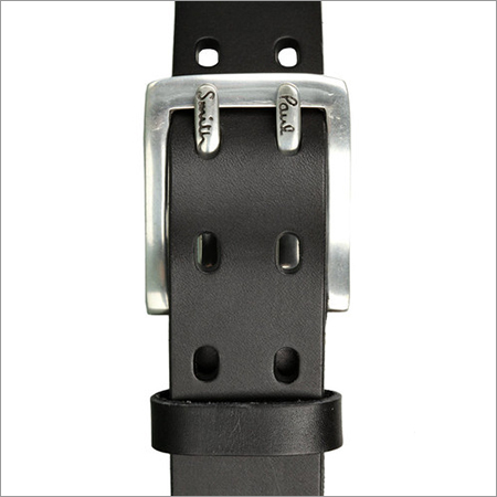 Leather Belt - Genuine Leather, 35-45 mm, Black | Metal Buckle, Durable Design, Comfortable Fit