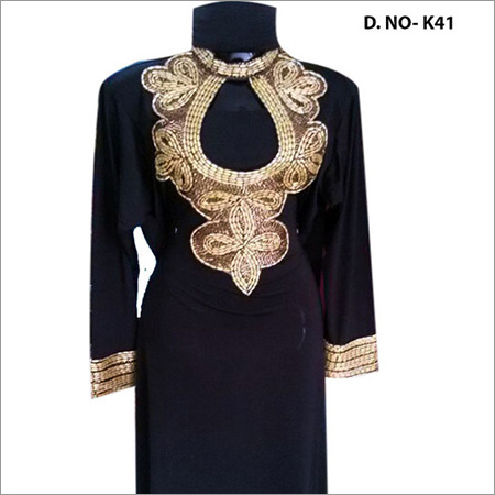 Black Lycra kaftan