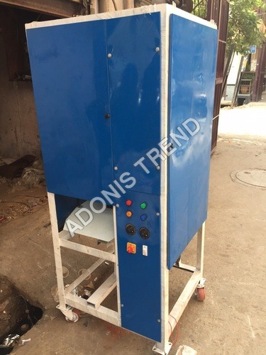 Blue And White Paper Plate Making Single Die Crank Machine