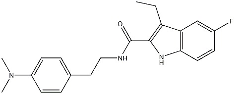 3-ethyl-5-fluoro-1H-indole-2-carboxylic acid [2-(4-dimethylamino-phenyl)-ethyl]-amide