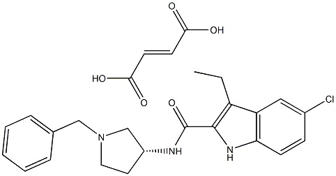 5-chloro-3-ethyl-1H-indole-2-carboxylic acid (1-benzyl-pyrrolidin-3-yl)-amide 2-enedioic acid salt