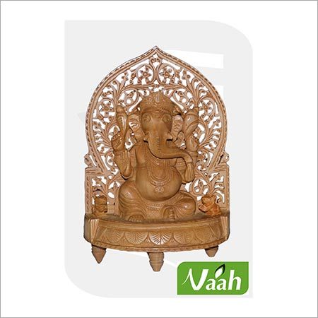 Wooden Lord Ganesha Statue