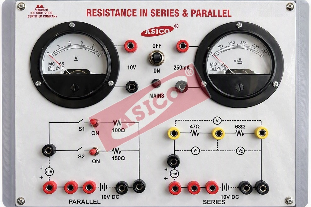 Resistances in Series Parallel Apparatus with Power Supply
