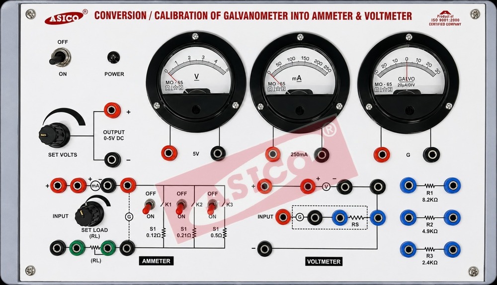 Conversion of Galvanometer to Voltmeter and Ammeter