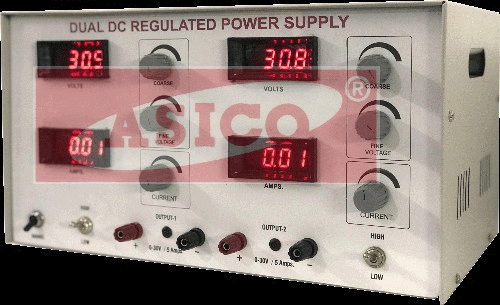 Dual Channel Variable DC Regulated Power Supplies By AMBALA ELECTRONIC INSTRUMENTS