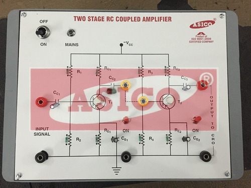 Two Stage RC Coupled Transistor amplifier