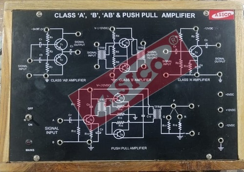 Study of Class A, B, AB and Push Pull Amplifier