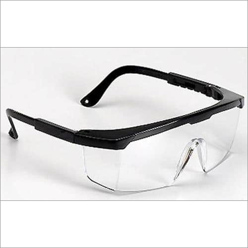 Safety Goggle Clear - Polycarbonate Single Lens, White Frame with Hard Coating, 99.9% UV Protection for Welding Applications